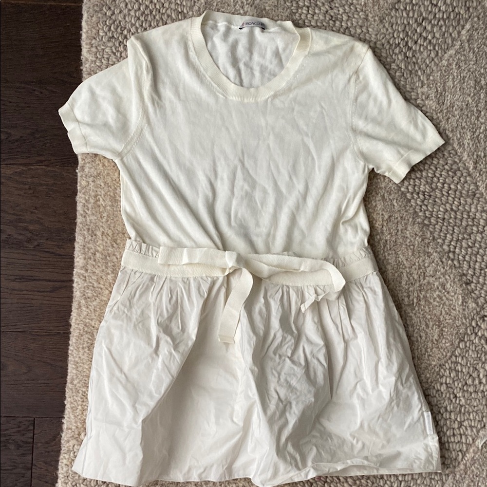 Moncler White Knit tunic